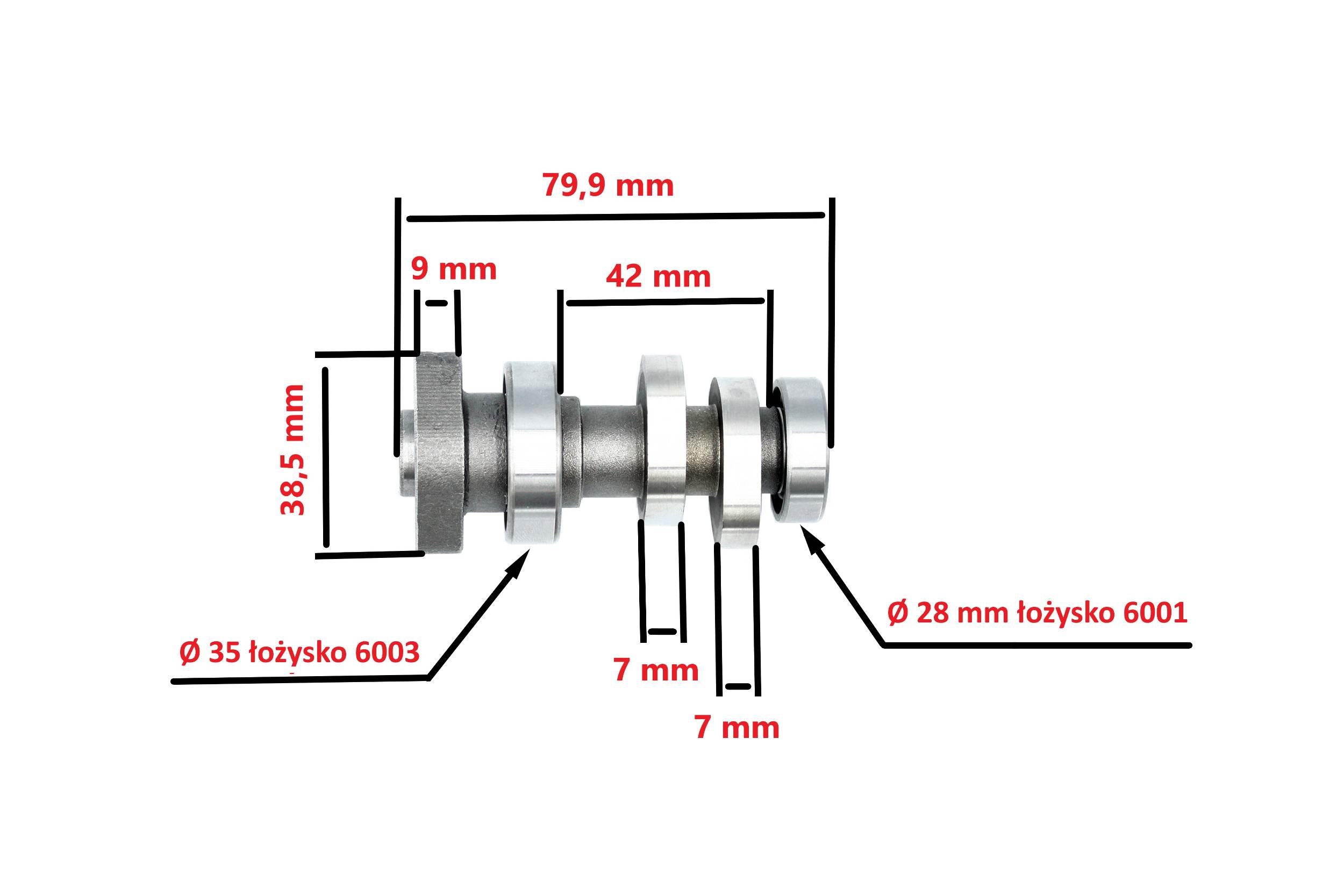 Wałek Rozrządu Honda Cbf 125 150 09-14r | PF 10 002 0011 - zdjęcie 3