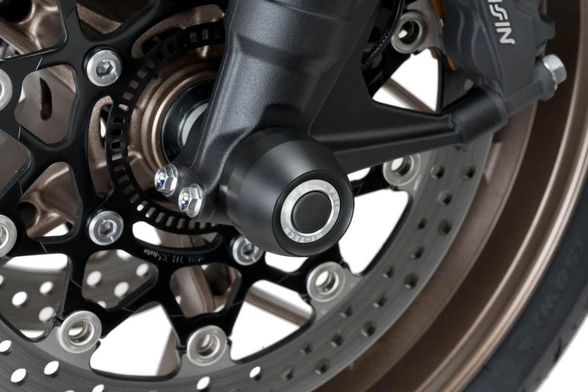 Protektory Osi Koła Puig Do Honda Cb650r 19-22 Przód Czarne - zdjęcie 2