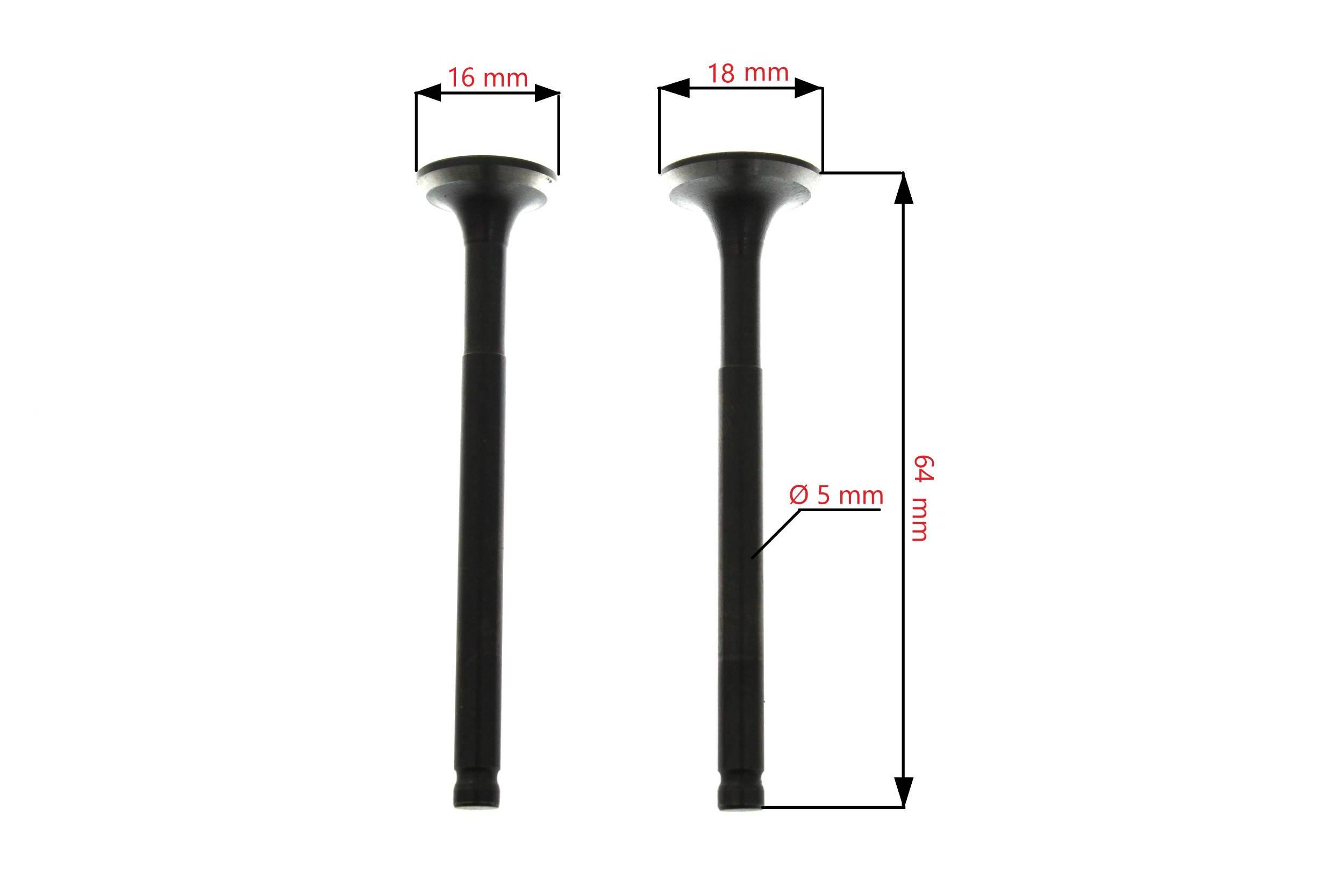 Głowica Kompletna Do Cylindra Gy6 4t 50ccm 48mm Standardowe Zawory Power Force - zdjęcie 5