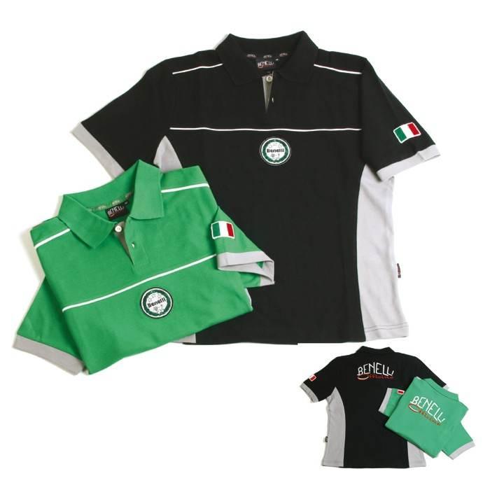 Polo Benelli Officine Czarno-Szary S | A0000971601GN