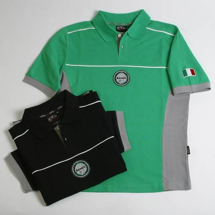 Polo Benelli Officine Czarno-Szary S | A0000971601GN - zdjęcie 2