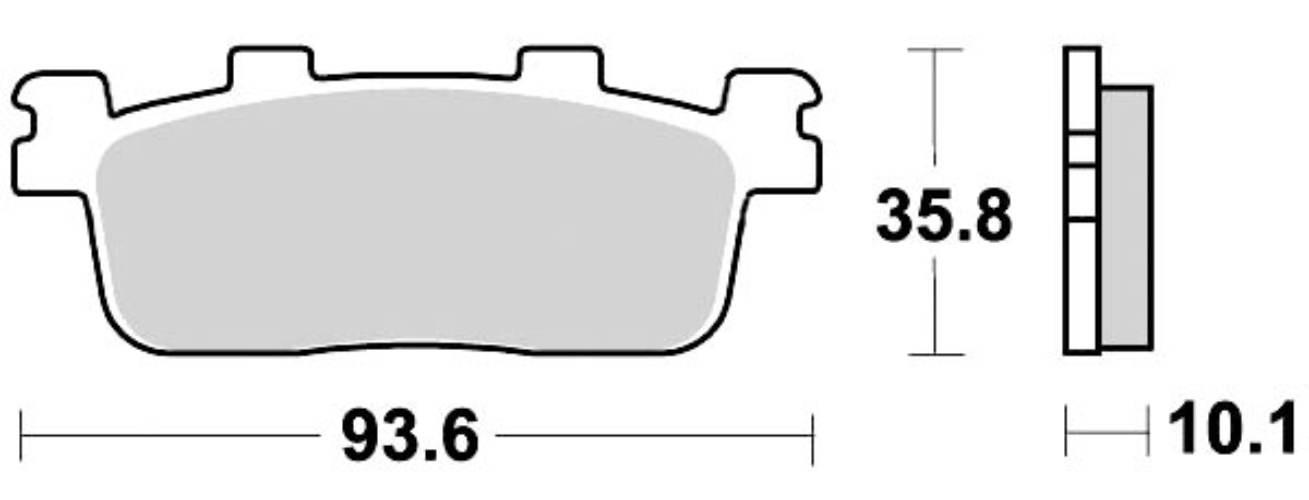 Klocki Hamulcowe Semi Metallic 958sm1 | 958SM1 - zdjęcie 2