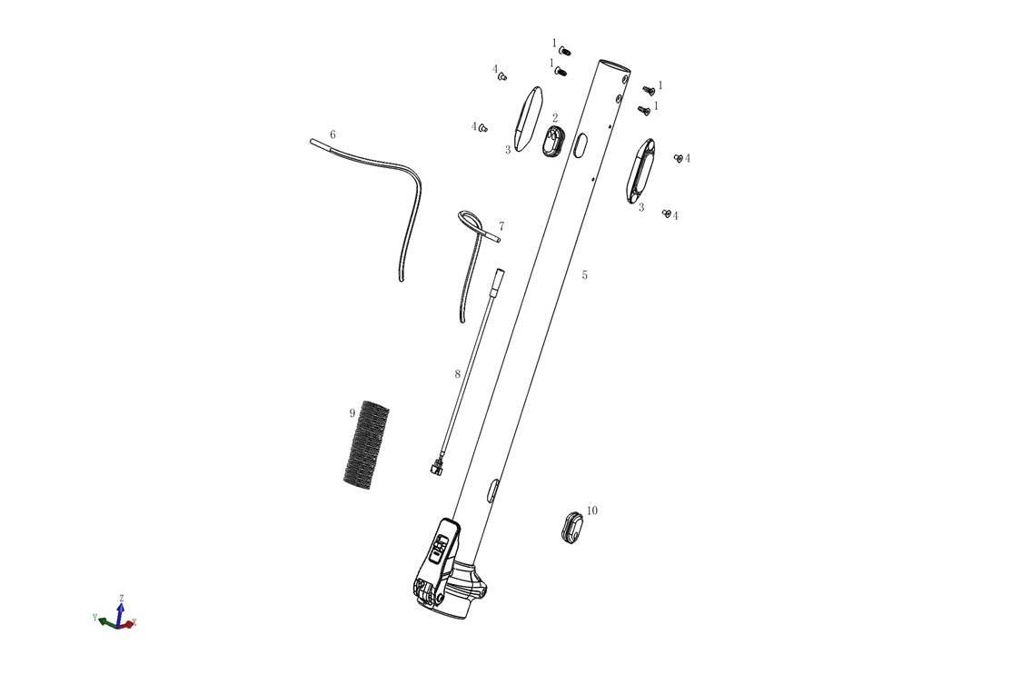 Dolne Mocowanie Przewodu Hamulcowego Hulajnogi Pro I Sport