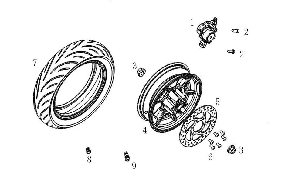 Zawór Koła Hulajnogi Pro I Sport | H0704001