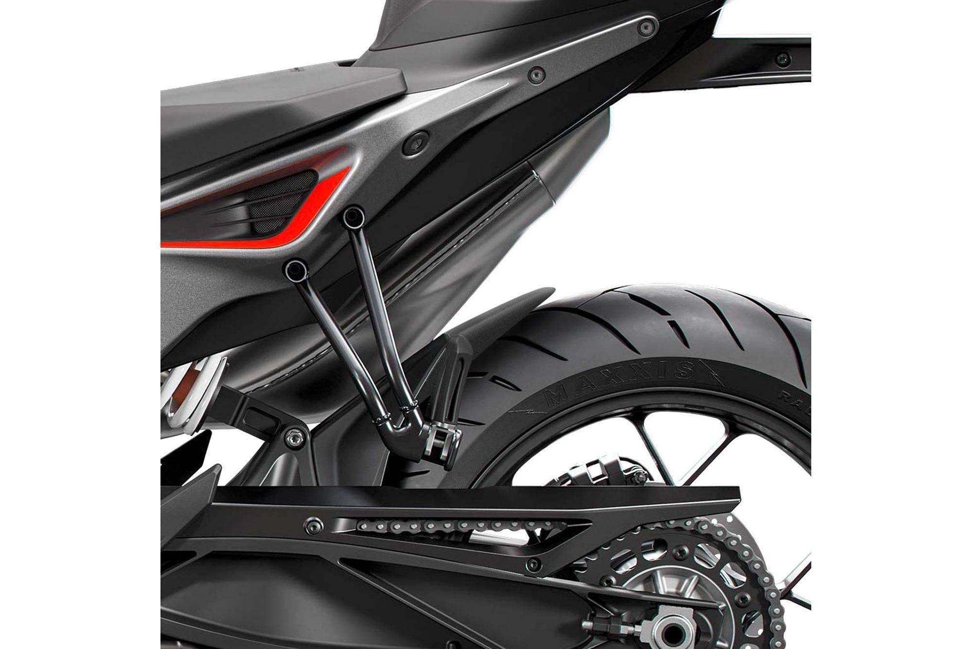 Przedłużenie Błotnika Puig Do Ktm 790 Duke 18-21 Tylne Czarny Mat - zdjęcie 2