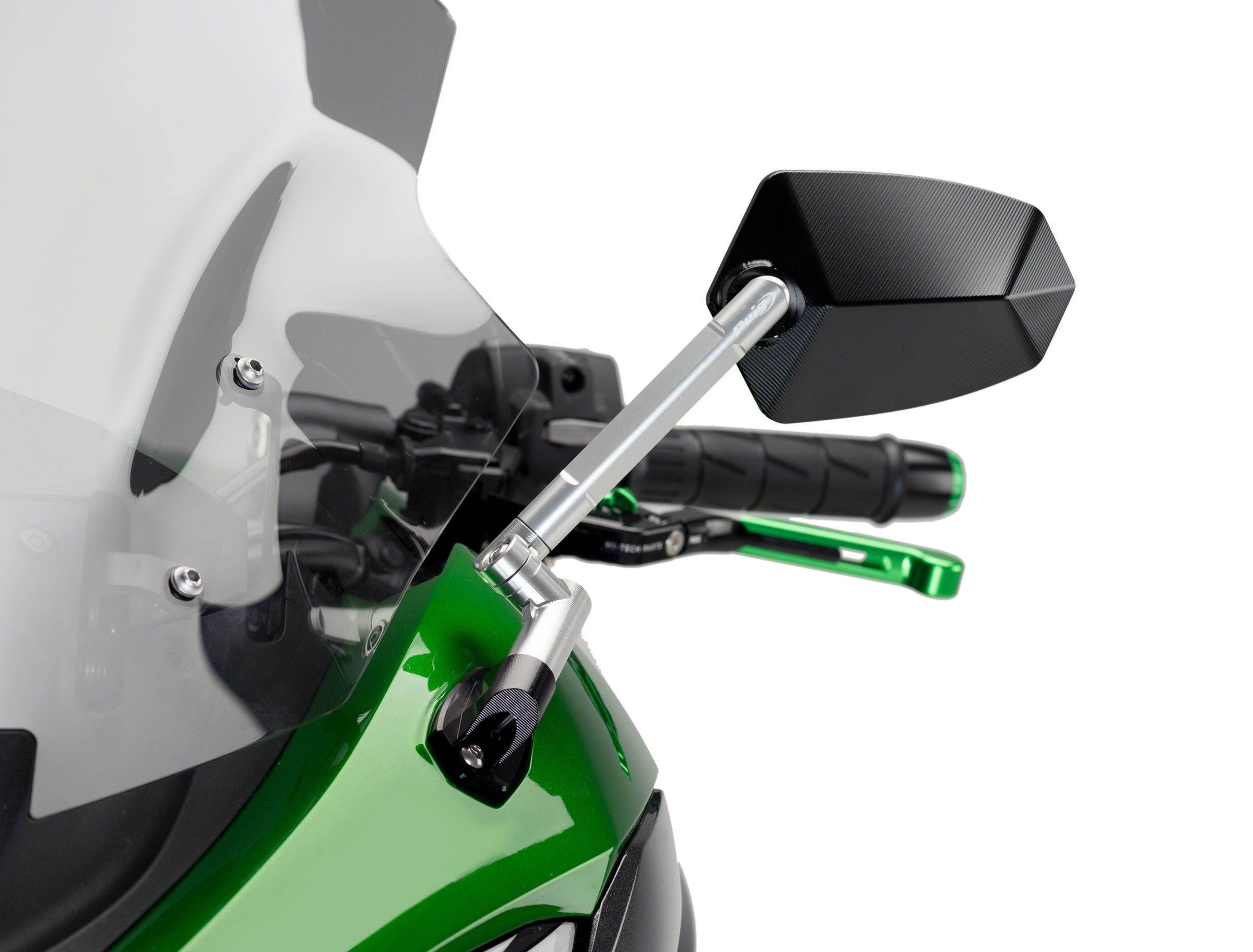 Lusterko Puig Hi-Tech Gt.1 Lewe Czarne Na Aluminiowym Ramieniu - zdjęcie 2