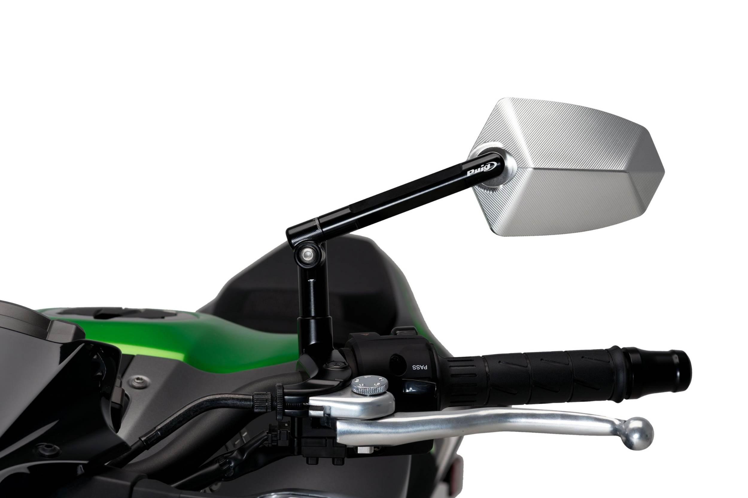 Lusterko Puig Hi-Tech Gt.1 Lewe Aluminiowe Na Czarnym Ramieniu