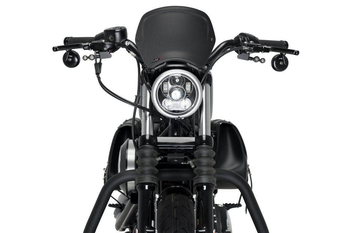 Szyba Owiewka Puig Retroplate Do Harley-Davidson Sportster 883 1200 Carbon