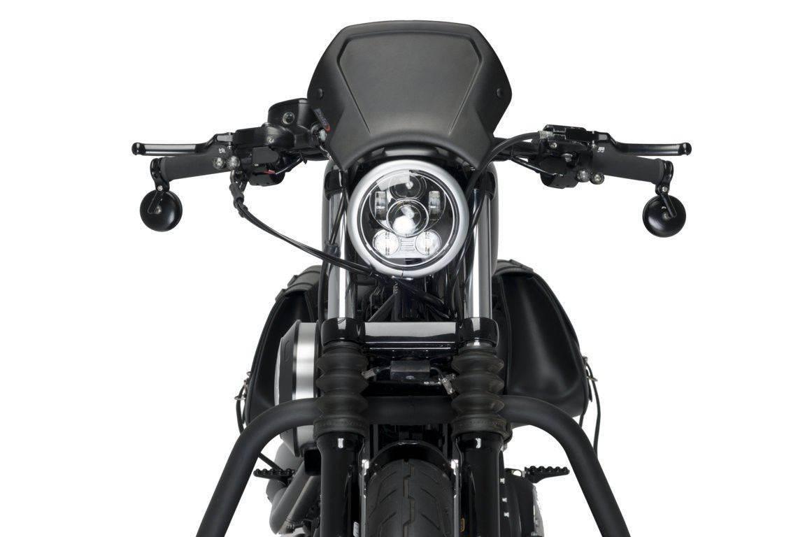 Szyba Owiewka Puig Retroplate Do Harley-Davidson Sportster 883 1200 Alumini - zdjęcie 2