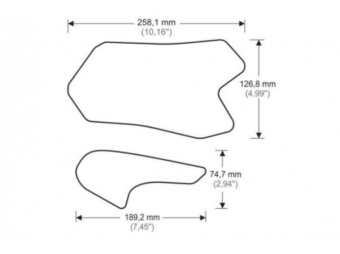 Tankpady Boczne Puig Do Ducati 899/959/1199/1299 Panigale Przezroczyste - zdjęcie 3