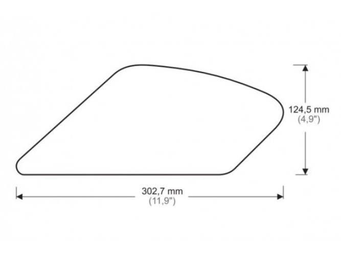 Tankpady Boczne Puig Do Ducati Monster 821 1200 14-22 Przezroczyste - zdjęcie 3