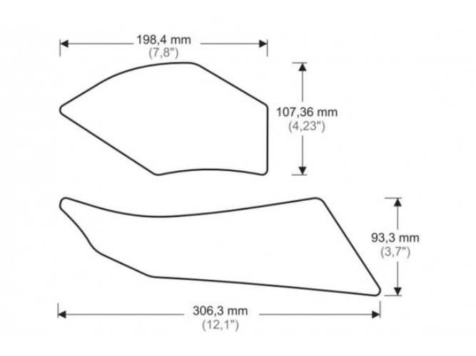 Tankpady Boczne Puig Do Ducati Multistrada 1200 1260 15-21 Przezroczyste - zdjęcie 3
