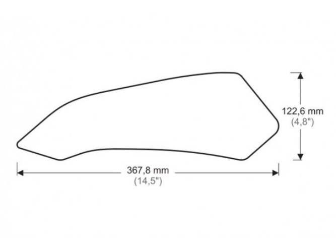 Tankpady Boczne Puig Do Ducati Multistrada 1200 Enduro Pro 16-21 Przezroczy - zdjęcie 3