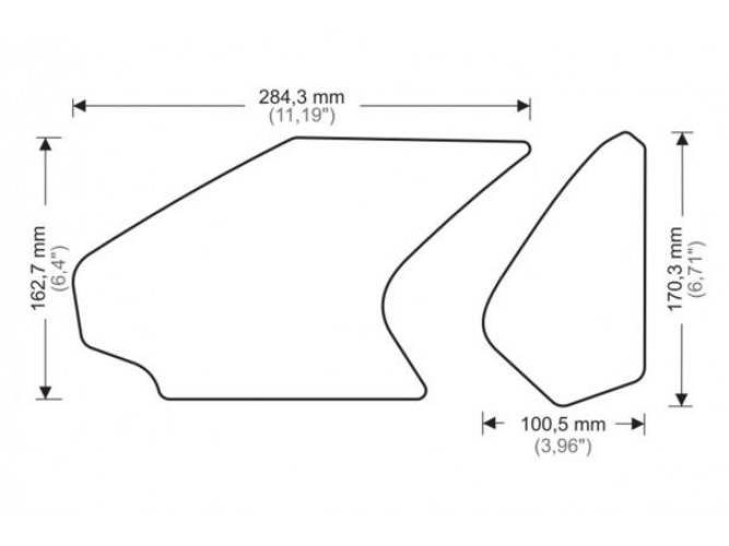 Tankpady Boczne Puig Do Honda Cbr1000rr 17-22 Czarne - zdjęcie 3