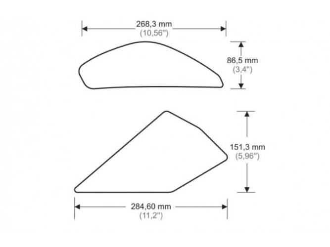 Tankpady Boczne Puig Do Kawasaki Zx10r 11-20 Przezroczyste - zdjęcie 3