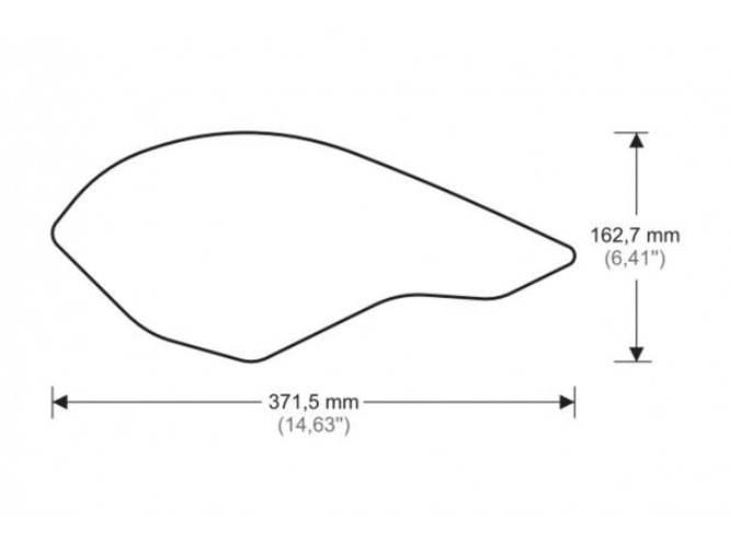 Tankpady Boczne Puig Do Triumph Daytona 675 Street Triple 13-18 Czarne - zdjęcie 3