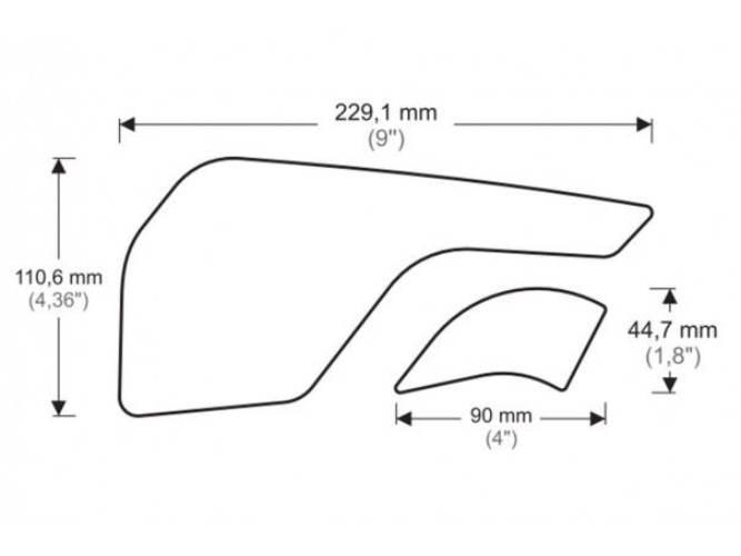 Tankpady Boczne Puig Do Triumph Tiger 1200 16-21 Czarne - zdjęcie 3
