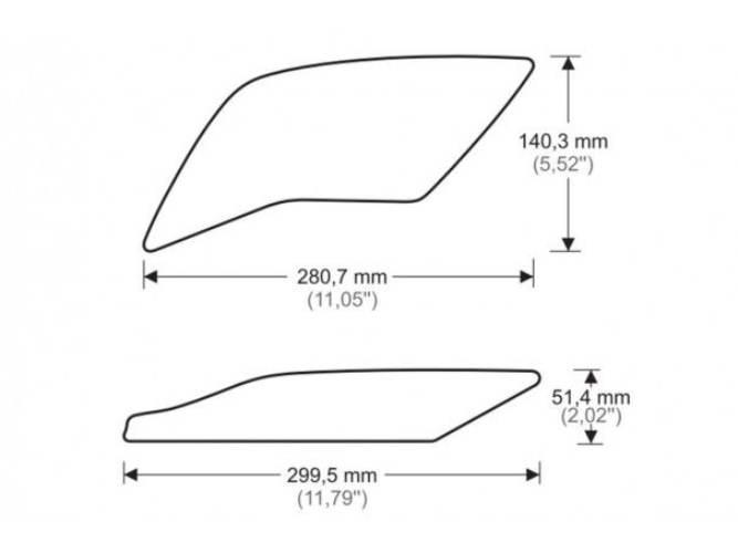 Tankpady Boczne Puig Do Yamaha R1 15-19 Czarne - zdjęcie 3