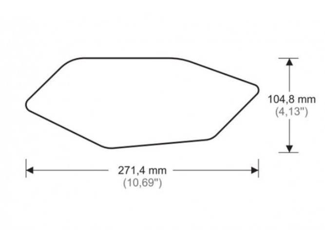 Tankpady Boczne Puig Do Yamaha R6 08-16 Czarne - zdjęcie 3