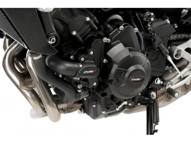 Pokrywy Dekli Silnika Puig Do Yamaha Mt-09 Tracer Niken Czarne - zdjęcie 2