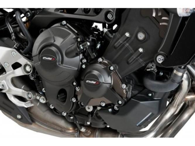 Pokrywy Dekli Silnika Puig Do Yamaha Mt-09 Tracer Niken Czarne - zdjęcie 3