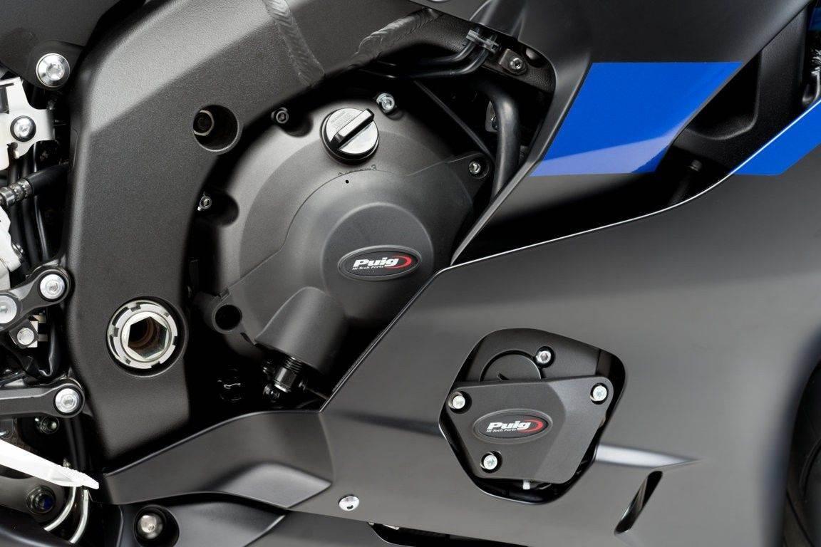 Pokrywy Dekli Silnika Puig Do Yamaha R6 06-20 Czarne - zdjęcie 3