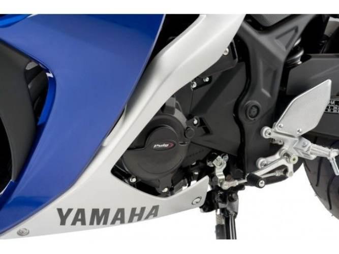 Pokrywy Dekli Silnika Puig Do Yamaha R3 16-22 Czarne - zdjęcie 2