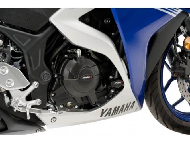 Pokrywy Dekli Silnika Puig Do Yamaha R3 16-22 Czarne - zdjęcie 3
