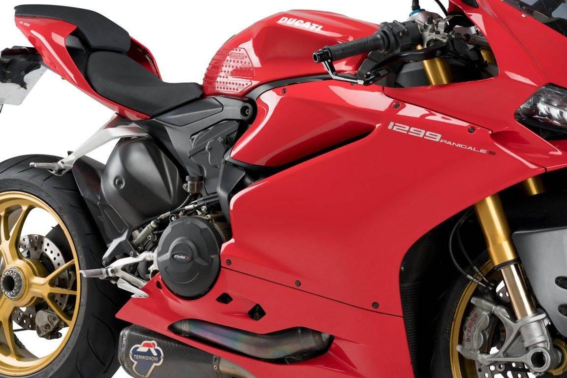 Pokrywy Dekli Silnika Puig Do Ducati Panigale 1199 1299 12-17 Czarne - zdjęcie 2