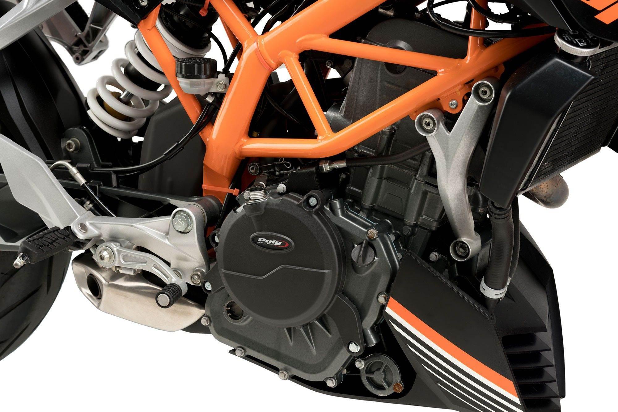 Pokrywy Dekli Silnika Puig Do Ktm 390 Duke 14-15 Rc390 16-17 Czarne - zdjęcie 2
