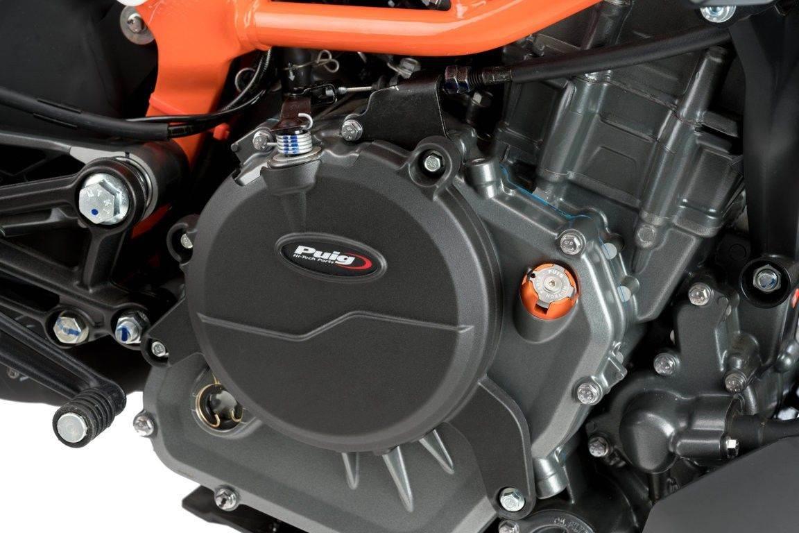 Pokrywy Dekli Silnika Puig Do Ktm 390 Duke 16-20 Rc390 18-19 Czarne - zdjęcie 2