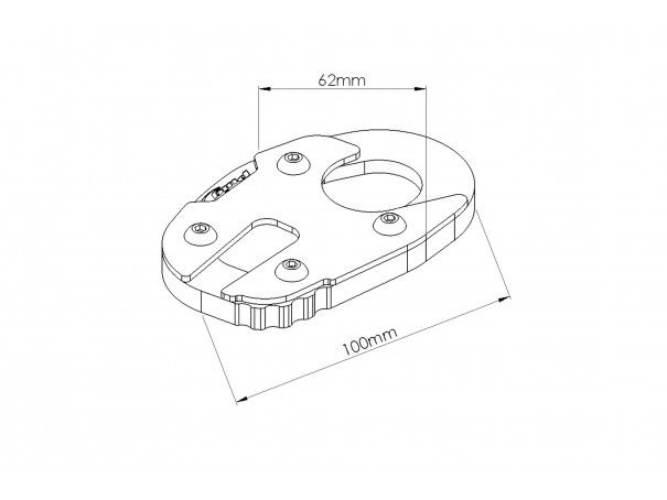 Poszerzenie Stopki Bocznej Puig Ze Standardowym Zawieszeniem Do Yamaha Mt-0 - zdjęcie 2