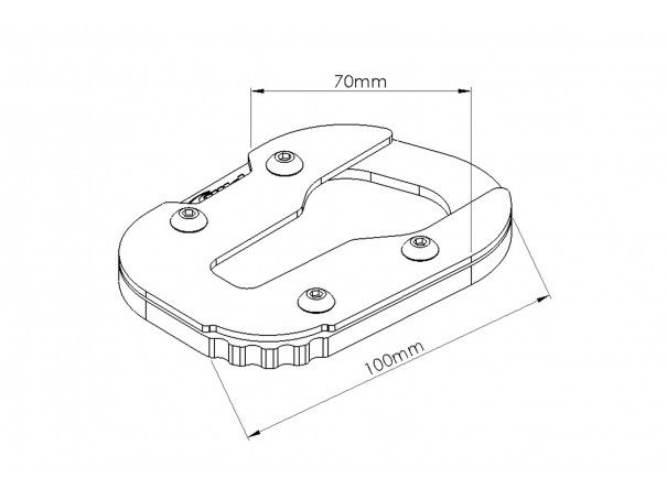 Poszerzenie Stopki Bocznej Puig Do Bmw F900r F900xr 20-22 Czarne - zdjęcie 2