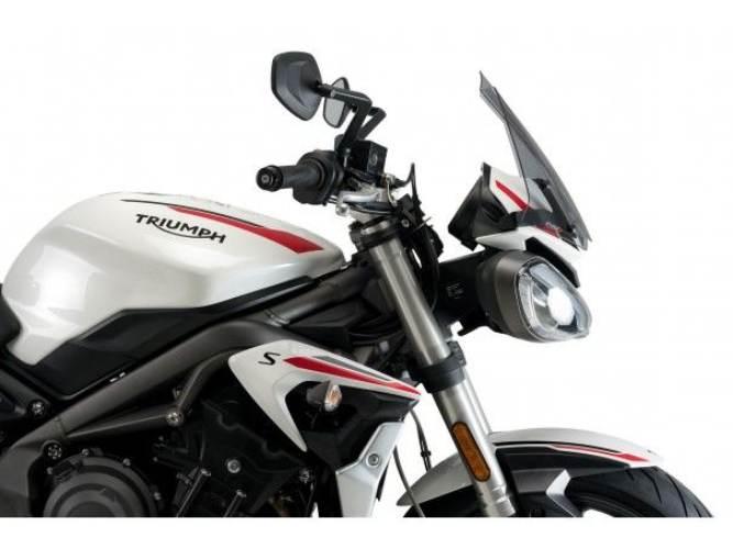 Szyba Owiewka Puig Do Triumph Street Triple R Rs S 20-22 Lekko Przyciemnion - zdjęcie 3