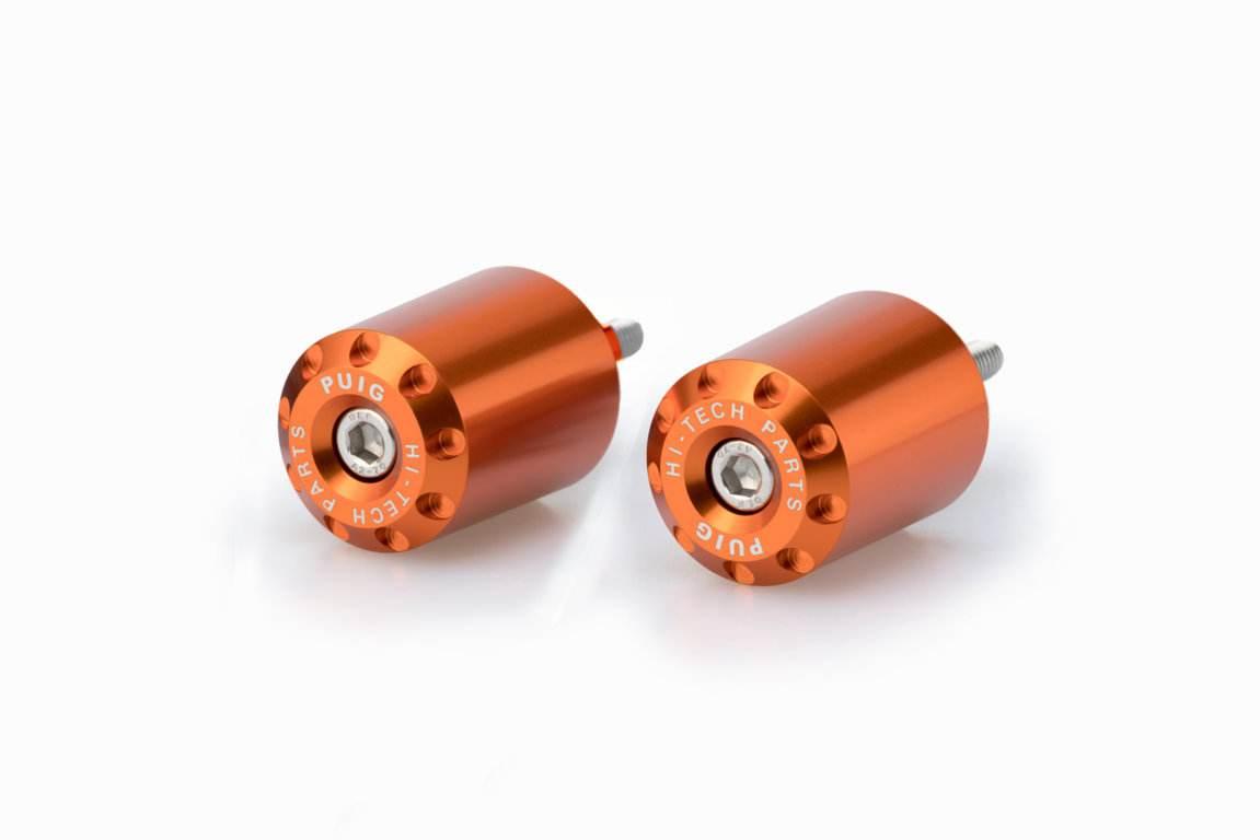 Ciężarki Końcówki Kierownicy Długie Puig Do Kawasaki Z650 17-22 Pomarańczow