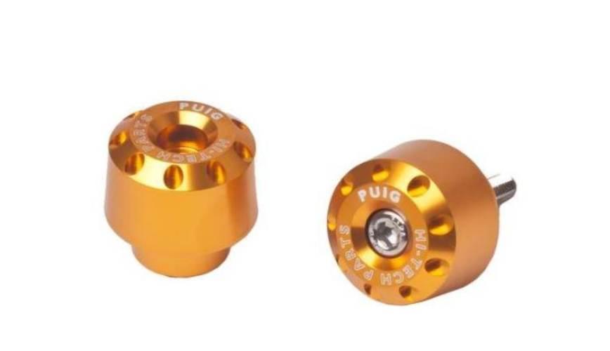 Ciężarki Końcówki Kierownicy Krótkie Puig Do Kawasaki Z650 17-22 Złote