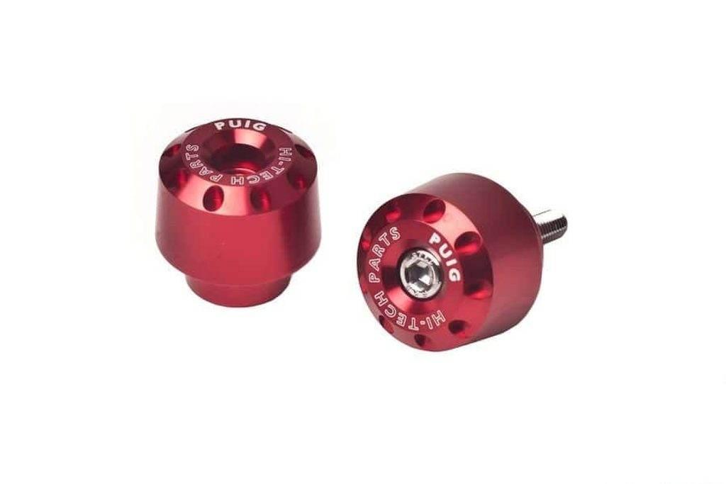 Ciężarki Końcówki Kierownicy Krótkie Puig Do Kawasaki Z650 17-22 Czerwone
