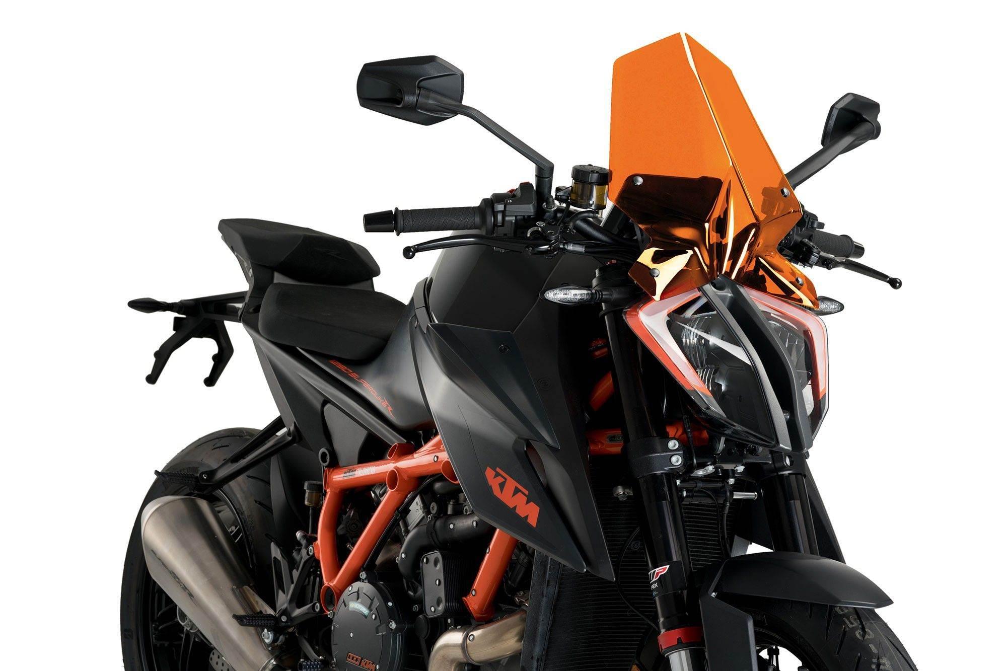 Szyba Owiewka Puig Do Ktm Superduke R 1290 20-22 Pomarańczowa 1