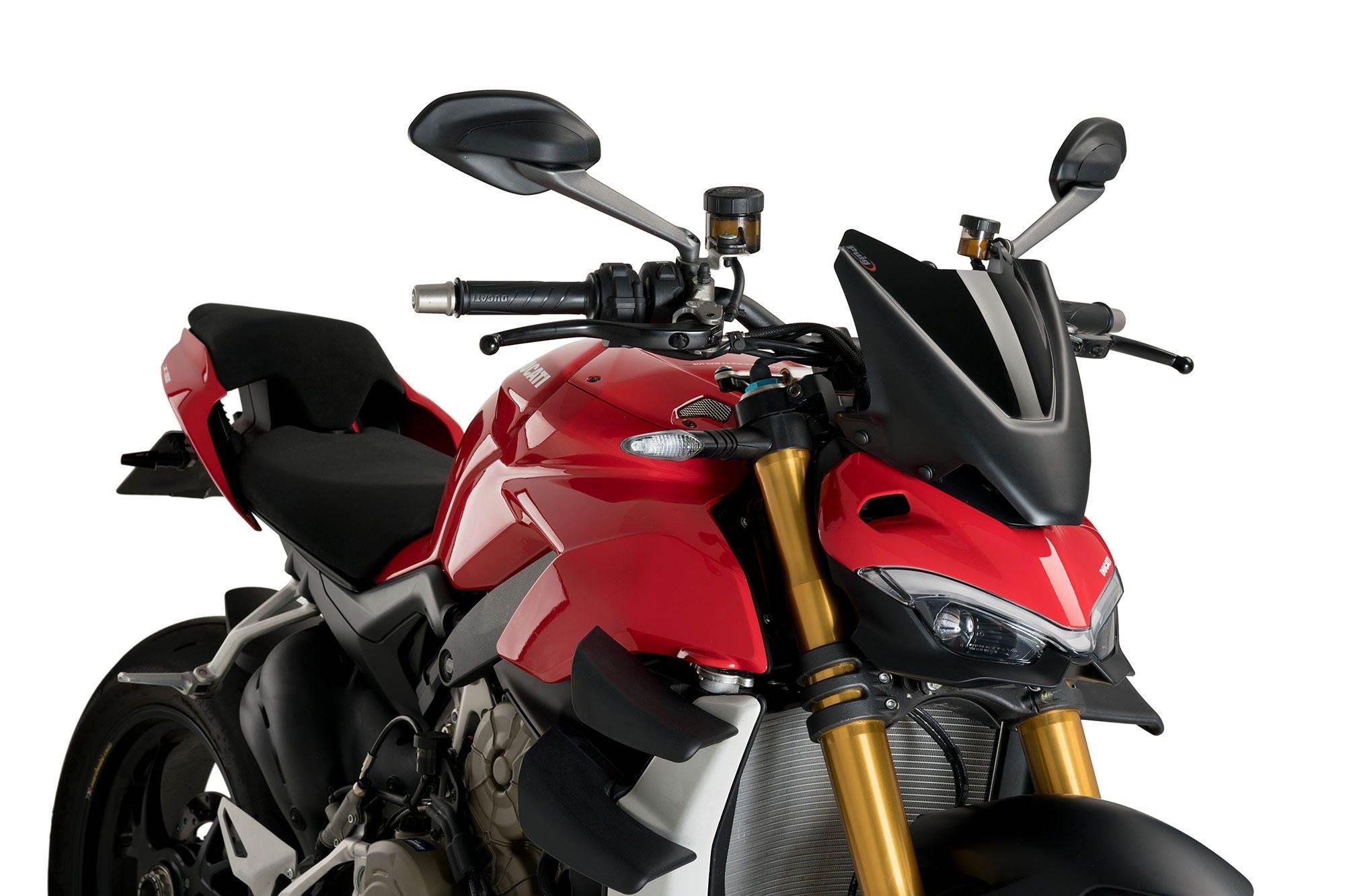 Szyba Owiewka Puig Do Ducati Streetfighter V4 S 20-22 Sport Czarna