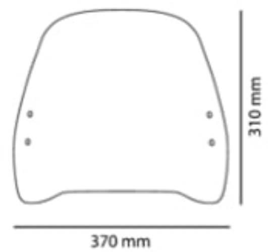 Szyba Owiewka Puig Kymco Agility City 50 125 20-22 Traffic Przezroczysta - zdjęcie 3