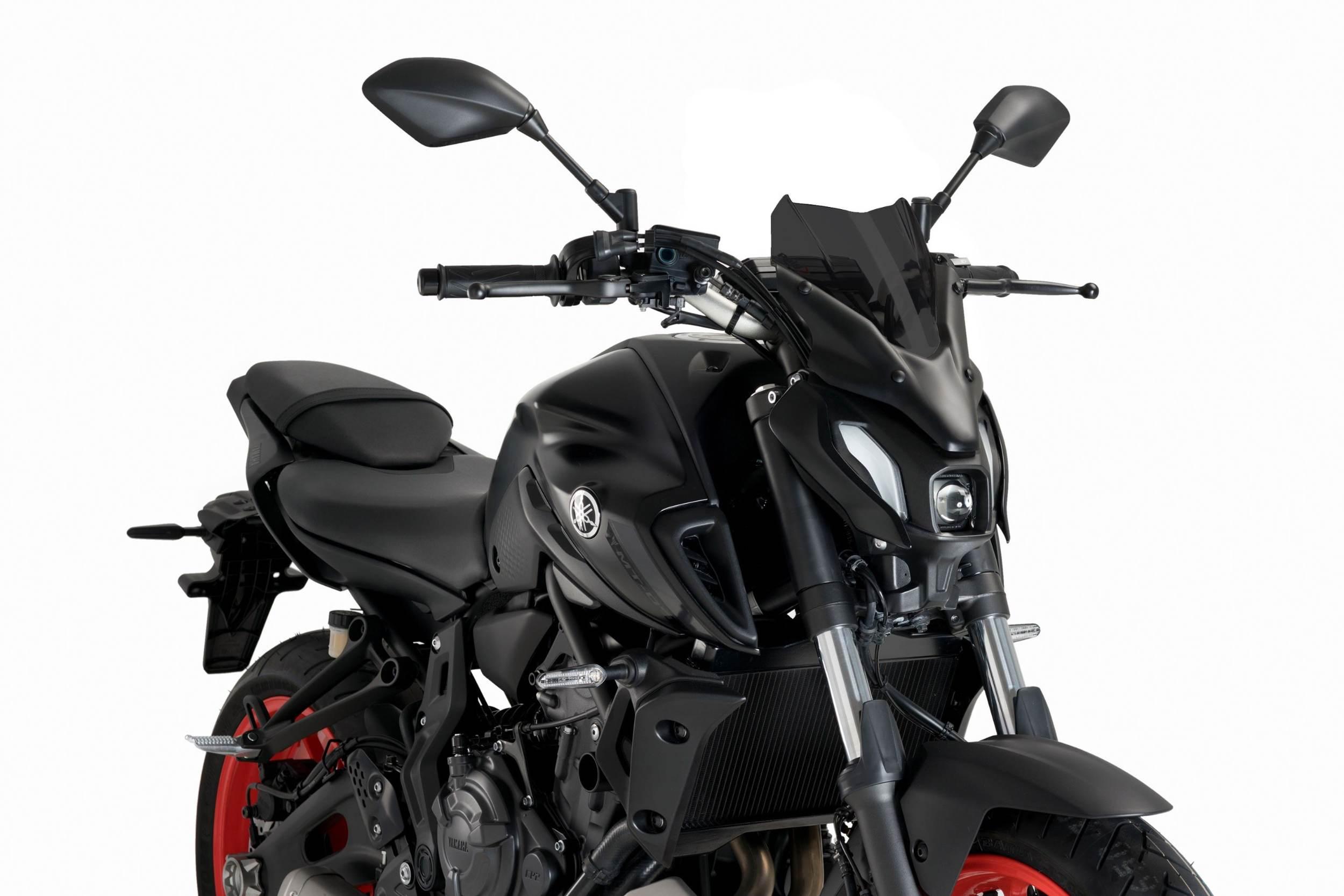Szyba Sportowa Nowej Generacji Puig Do Yamaha Mt-07 21-24 Mocno Przyciemnio