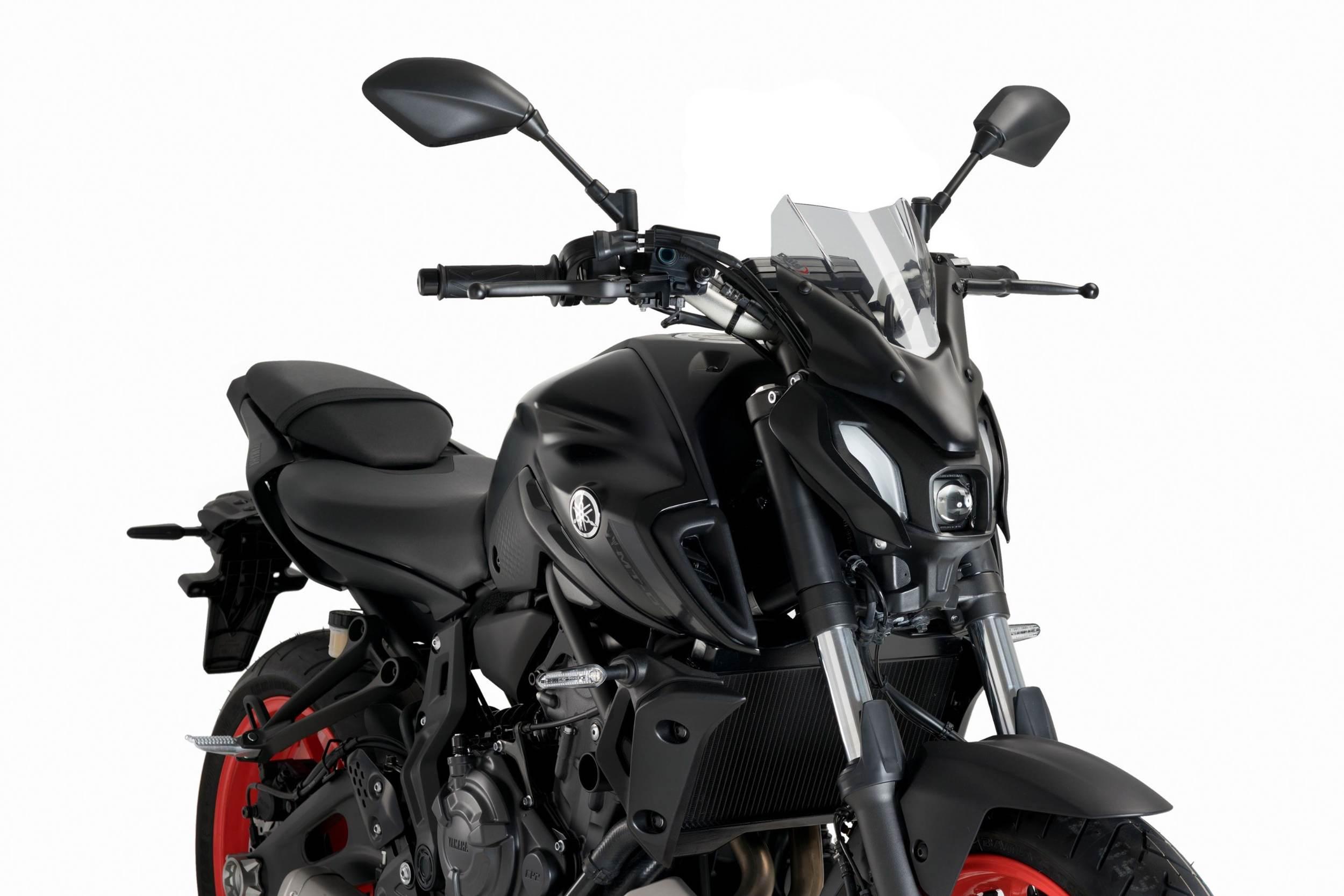 Szyba Sportowa Nowej Generacji Puig Do Yamaha Mt-07 21-24 Lekko Przyciemnio