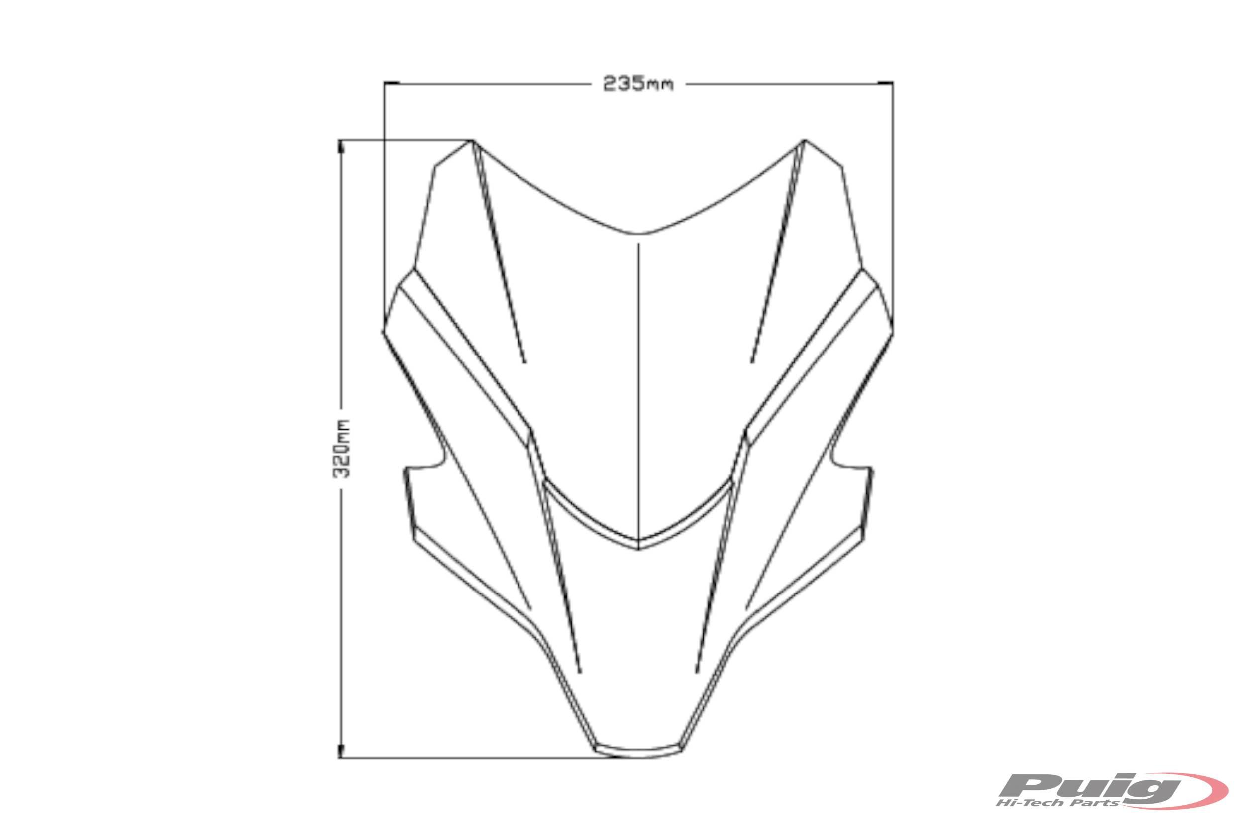 Szyba Sportowa Nowej Generacji Puig Do Yamaha Mt-07 21-24 Przezroczysta - zdjęcie 3