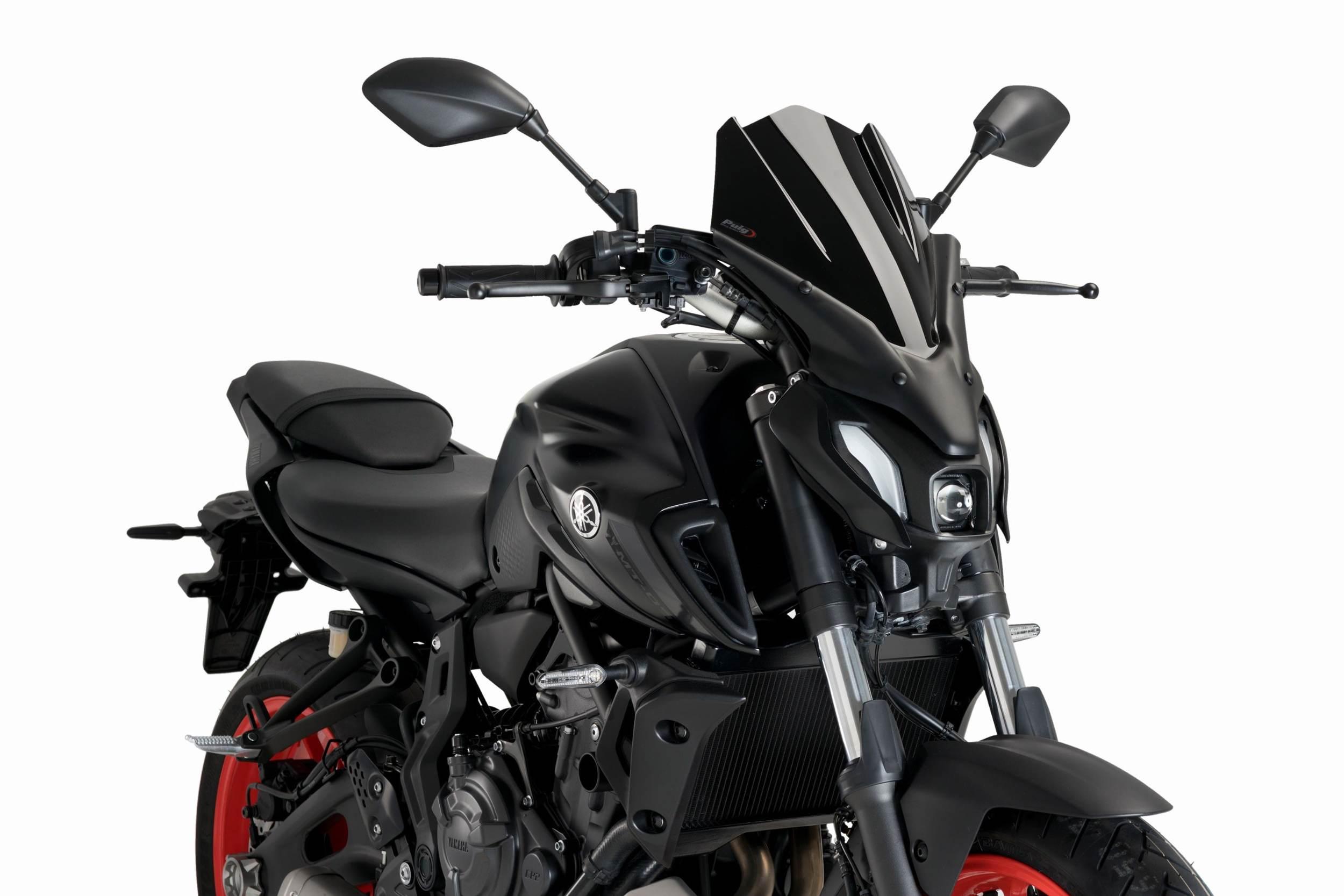 Szyba Owiewka Puig Do Yamaha Mt-07 21-22 Touring Czarna