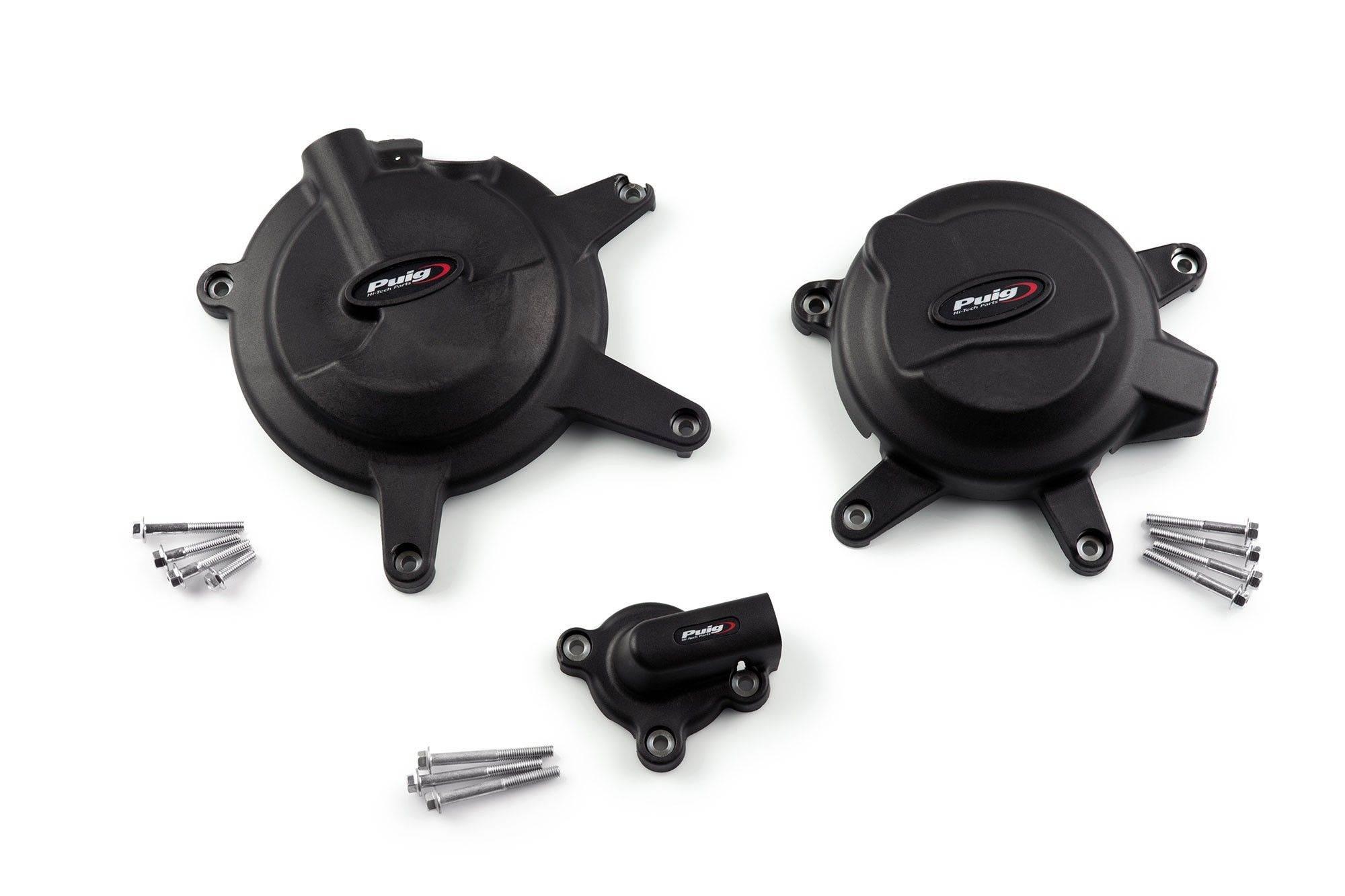 Pokrywy Dekli Silnika Puig Do Honda Cb650r Cbr650r 19-20 Czarne