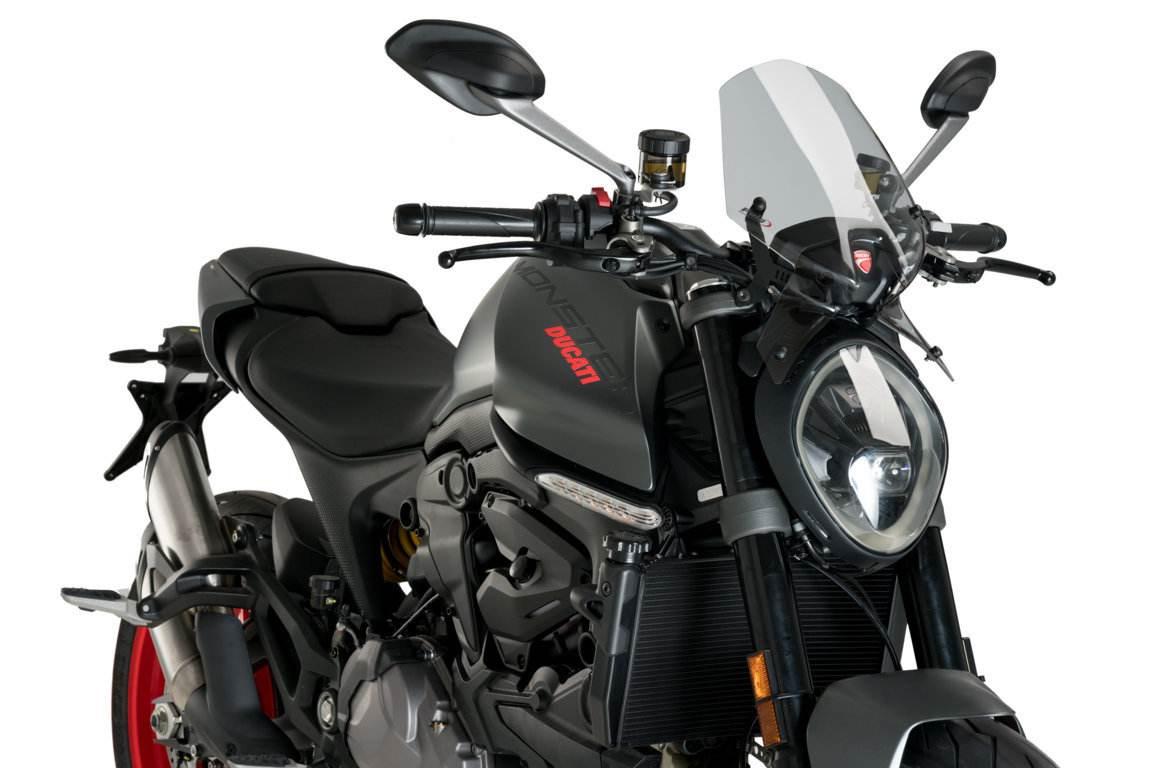 Szyba Sportowa Nowej Generacji Puig Do Ducati Monster 937 21-22 Lekko Przyc