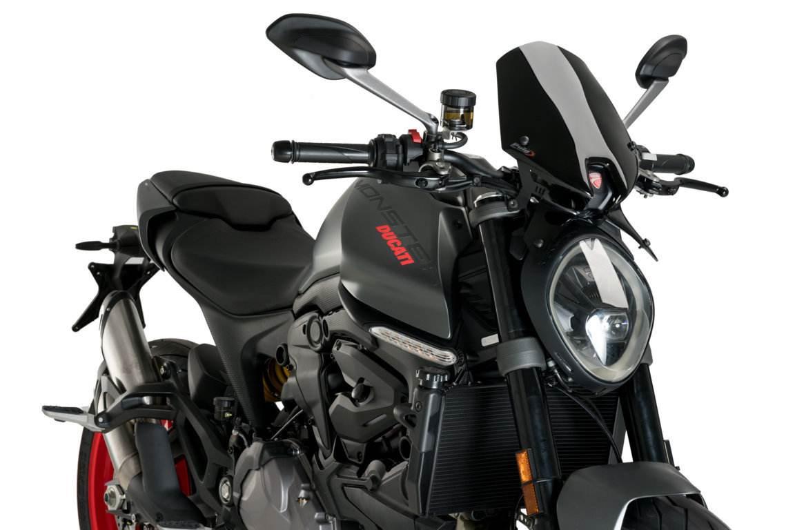 Szyba Sportowa Nowej Generacji Puig Do Ducati Monster 937 21-22 Czarna