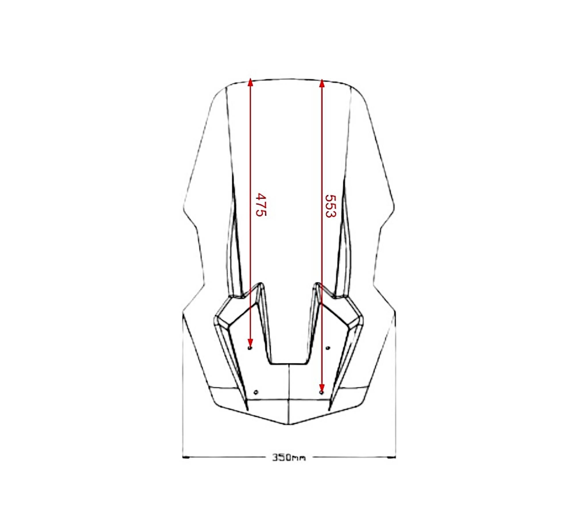 Szyba Puig V-Tech Do Keeway Vieste 2021 Touring Mocno Przyciemniona - zdjęcie 3