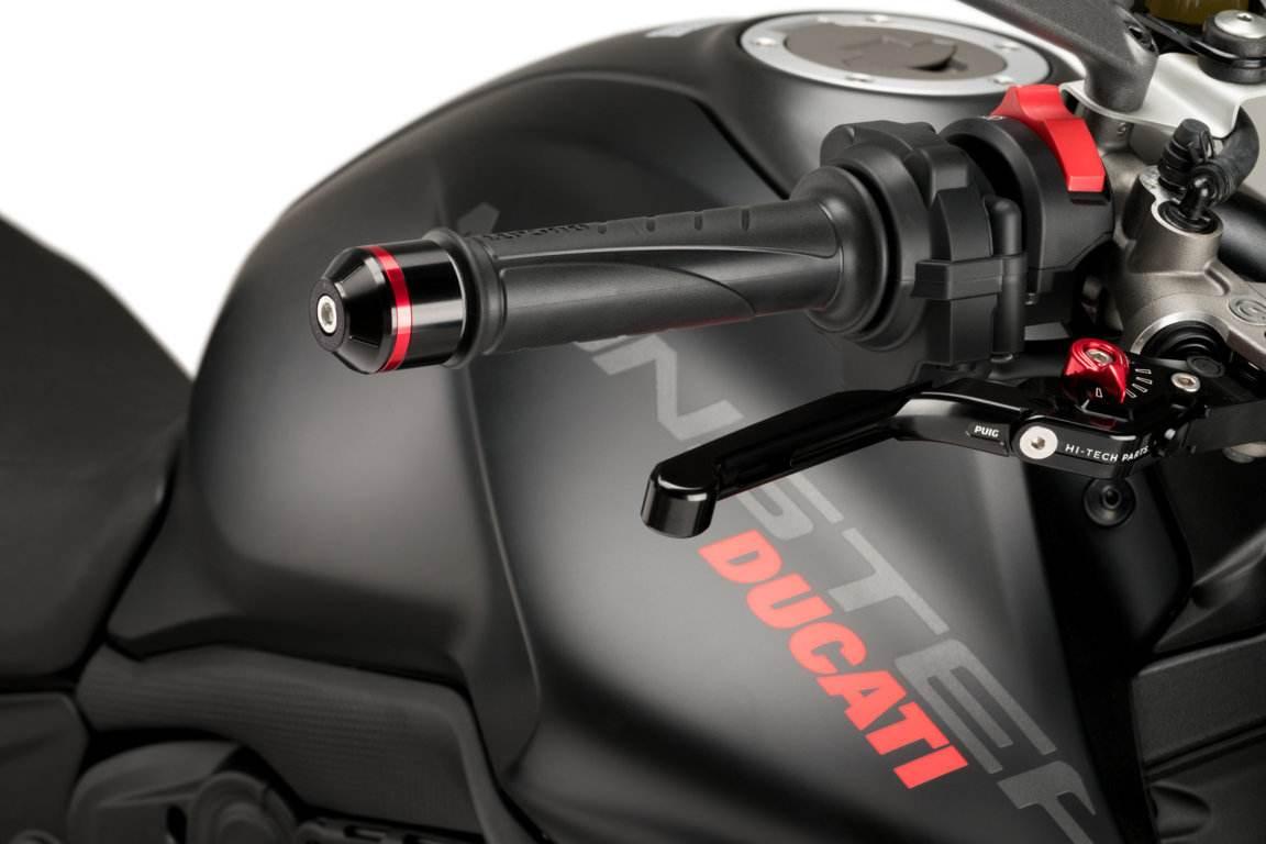 Ciężarki Końcówki Kierownicy Krótkie Z Pierścieniami Puig Do Ducati Monster