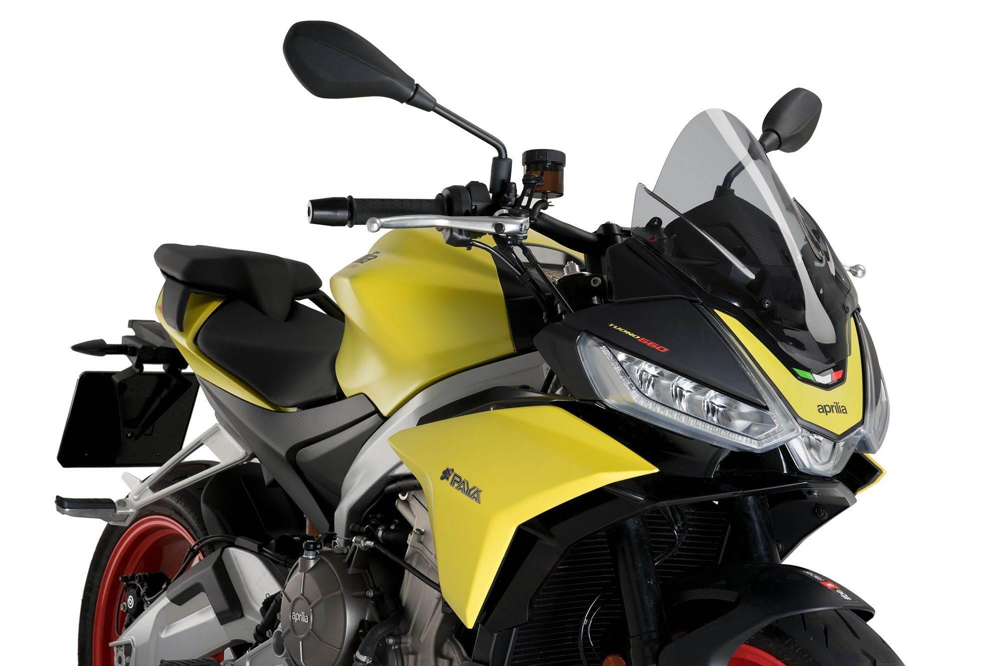 Szyba Sportowa Puig Do Aprilia Tuono 660 21-22 Lekko Przyciemniona